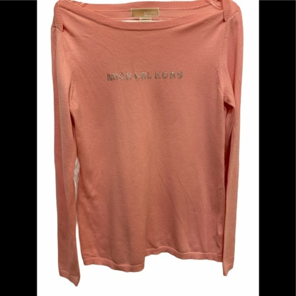 Michael Kors Pink Soft Knit Top Size M NWOT